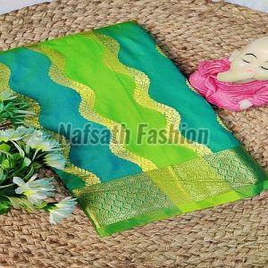 Zari Work Chanderi Katan Silk Saree