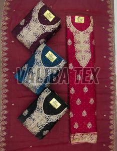 Ladies Embroidered Unstitched Suit