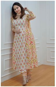 Ladies Printed Afghani Suit