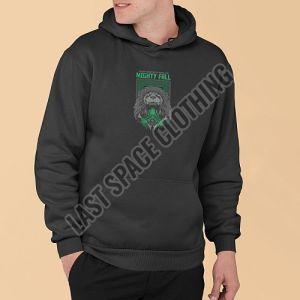 Mens Premium Quality Black Lion Printed Fleece Hoodie