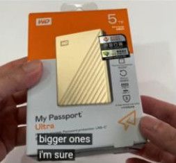 WD Western Digital 5TB My Passport Ultra Portable Hard Disk