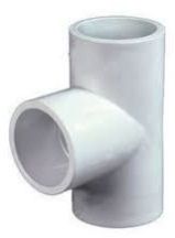 White UPVC Pipe Tee