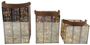 15 Inch Iron Glass Decorative Lantern
