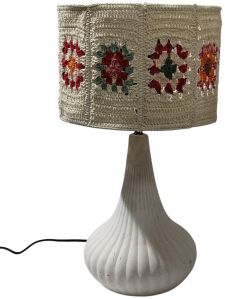 16 Inch White Cotton Rope Table Lamps