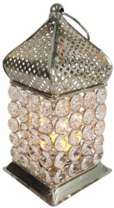 9 Inch Glass Iron Decorative Hanging Lantern