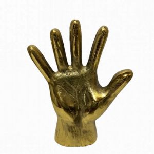 Aluminum Golden Home Decor Human Hand