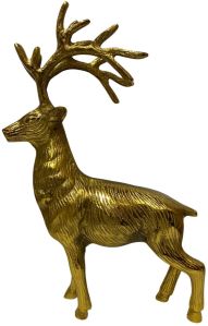 Golden Aluminum Deer Animal Statues