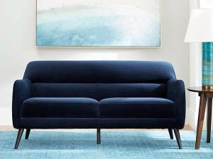 Blue Classic Two Seater Sofa