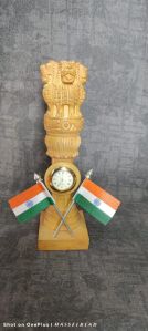 12 Inch Wooden Ashok Stambh