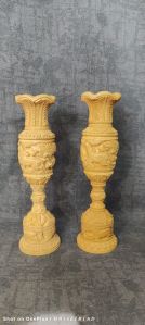 6 Inch Wooden Flower Pots