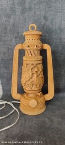 8 Inch Hand Carved Wooden Lantern