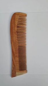 8inch Brown Neem Wood Hair Comb