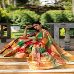 Ladies Pure Handloom Kanjivaram Silk Saree