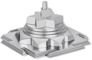 58mm Zinc Silver Saraswati Yantra