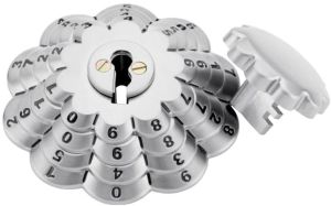 62mm Silver Zamak 5 Safe Combination Number Lock
