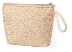 Jute Zipper Pouch