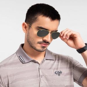 Mens Camo Desert Tan Polo T-Shirts