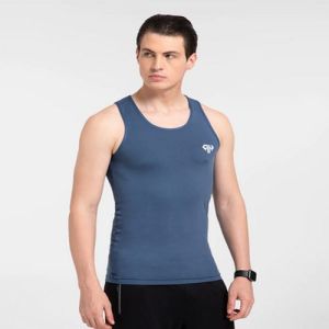 Mens Dark Grey Gym Vest