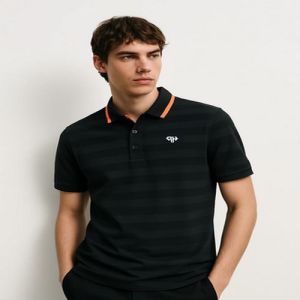 Mens Heavy Black Classic Polo T-Shirts