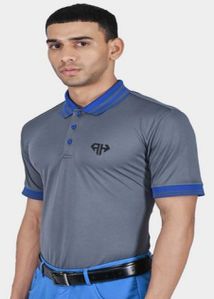 Mens Heavy Grey Classic Polo