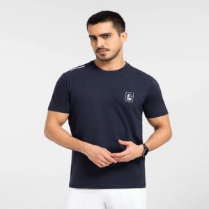 Mens Plain Blue Round Neck T-Shirts