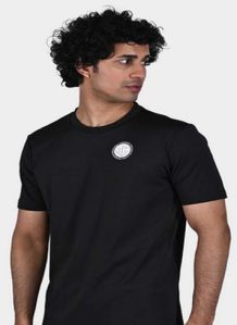 Mens Pro Black Round Neck T-Shirts