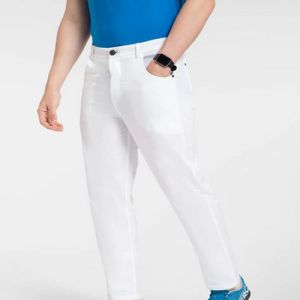 Mens White Golf Pant