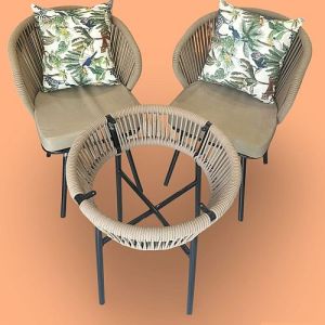 Mesh Mood Two Seater Round Table Chair Set