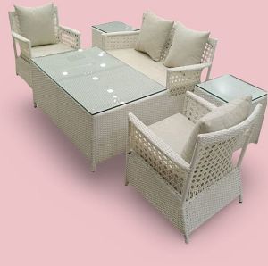 Santorini Rope Four Seater Sofa Set