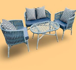 Sun Loom Four Seater Metal Sofa Set