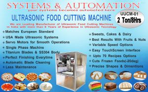 Ultrasonic Sweet & Cake Cutting Machine Single Blade