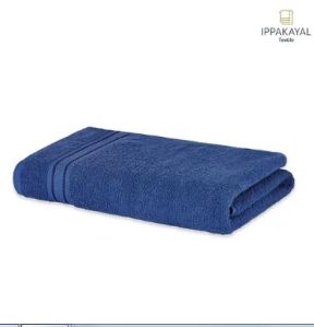 Blue Plain Dyed Premium Cotton Bath Towel