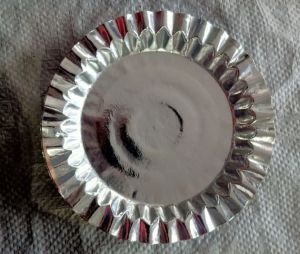 7 Inch Silver Diamond Paper Plate