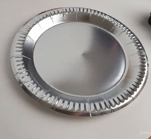 8 Inch Silver Disposable Paper Plate
