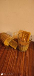 Chai Biscuit Design Glass Candle