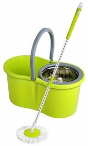 Altouny Unique Microfiber Stainless Steel Spin Plastic Mop