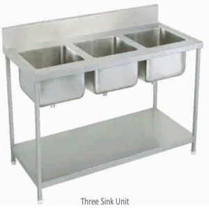 Three Sink Unit