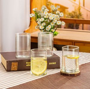 4 Pieces Transparent Juice Glass Set