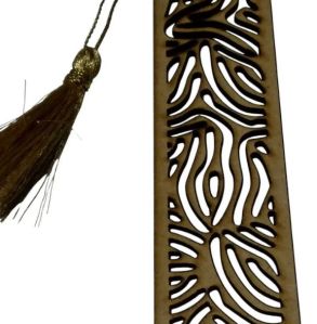 Artistic MDF Wood Laser Bookmark