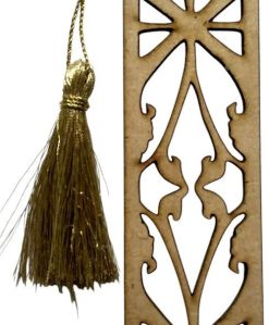 Laser Engraved Natural Wood Bookmark