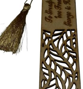 MDF Wood Bookmark with Engraving