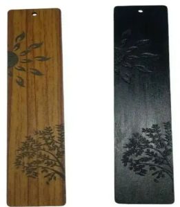 Rustic Wood Bookmark with Tassel