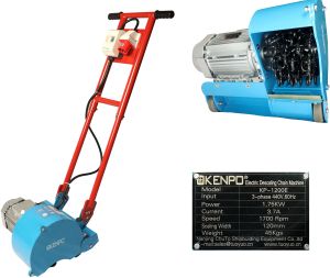 Impa 591212 Electric Descaling Chain Machine KP1200E &ndash; High-Speed Rust  (440V, 120mm)