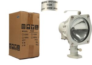 Impa 792028 Marine Spot Light TG8 &ndash; 200W Aluminium Searchlight (12V / 24V, 5.3 Kg)