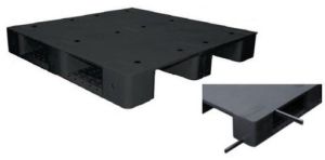 Black Plain Top Injection Plastic Pallet