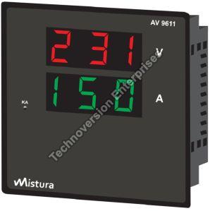 DC DIGITAL VOLT+AMPERE COMBINE METER