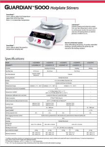 LCD Digital Magnetic Hotplate Stirrer with Temp Probe e-G52HS10C -K1