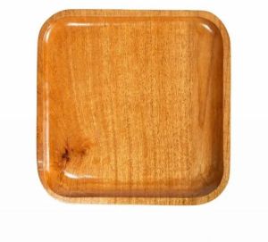 Square Wooden Serving Tray