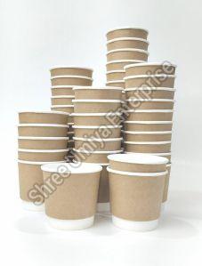 Brown 10 Oz Ripple Paper Hot Cup