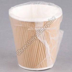 White and Brown 10 Oz Double Wall Paper Cup